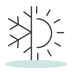 Thermo-regulating icon